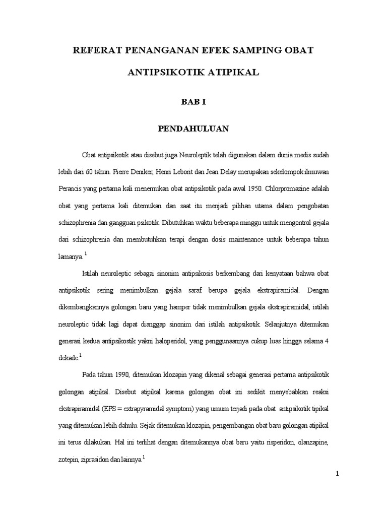 antipsikotik tipikal dan atipikal